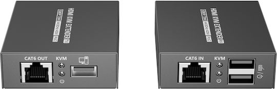 Lenkeng Kvm Hdmi Extender Over Ethernet 4k30hz 70m Lkv372kvm-p