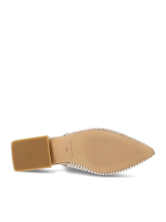 Suede Slingback Ballerinas Beige
