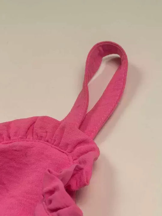 Kids' Overall Fuchsia
