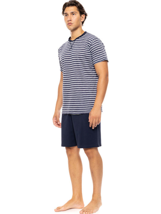 Ulisse Men's Summer Pajamas Set Blue Ulisse Men's Summer Pajamas Set Blue