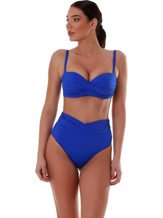 Bikini Bra with Detachable & Adjustable Straps Royal Blue