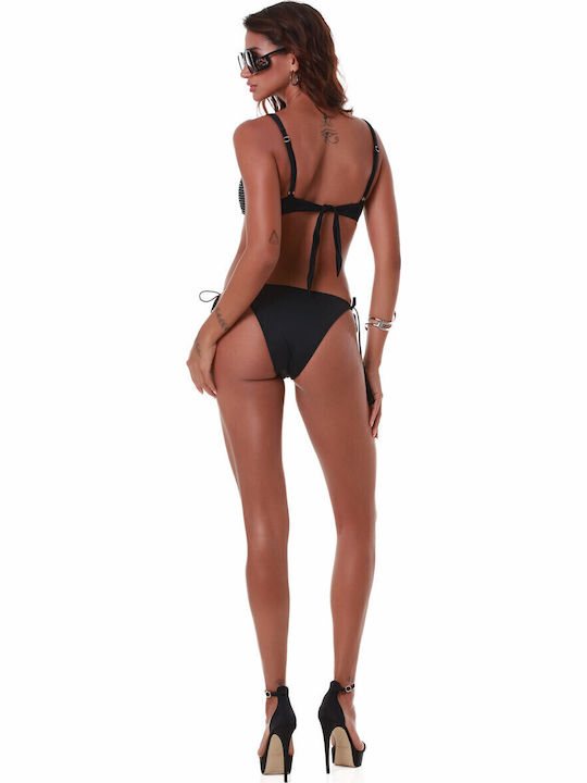 Bikini Sports Bra C Cup Black