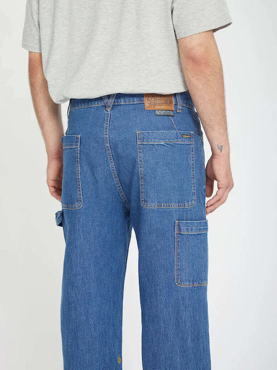 Kraftsman Ανδρικό Παντελόνι Τζιν με Loose Tapered Εφαρμογή Bold Blue