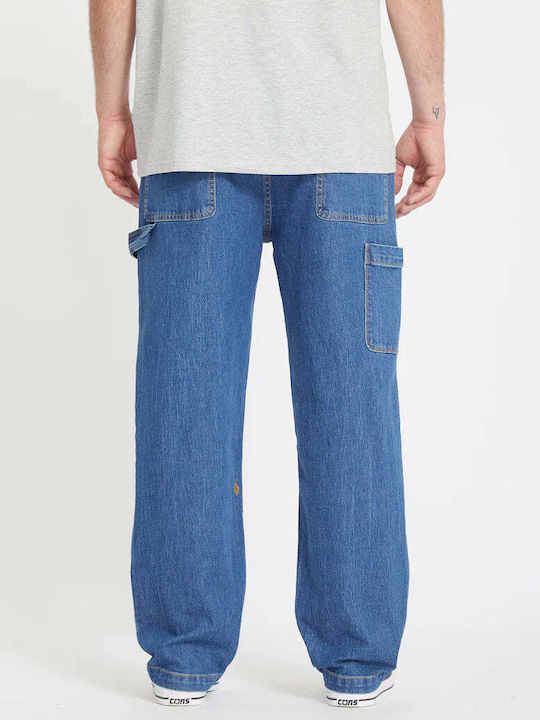 Kraftsman Ανδρικό Παντελόνι Τζιν με Loose Tapered Εφαρμογή Bold Blue