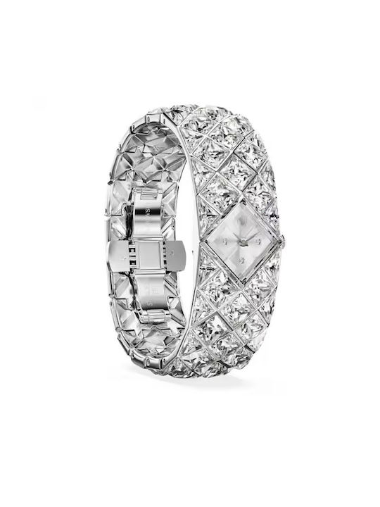 Swarovski Γυναικείο Ρολόι 20.5mm Μπαταρίας με Ασημί Μεταλλικό Μπρασελέ