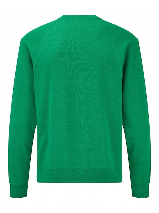 Fruit of the Loom Unisex Διαφημιστικό Φούτερ Μακρυμάνικο Retro Heather Green