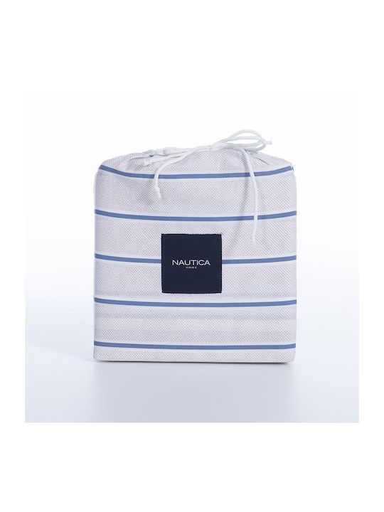 Nef-Nef Homeware Duvet Cover Set Cotton Queen with 2 Pillowcases 240x220 Nautica Ocean Denim