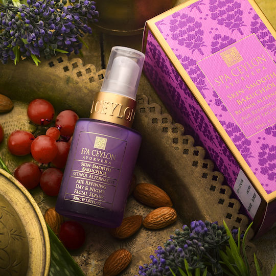 Spa Ceylon Skin Smooth Bakuchiol Soothing & Anti-aging Serum Face & Eyes with Bakuchiol & Hyaluronic Acid for Firming & Detoxification 30ml