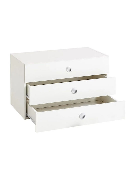 LH Home Furniture Garderobenschublade aus Spanplatte in Weiß Farbe 70x48x47cm A_37_MLB 1Stück