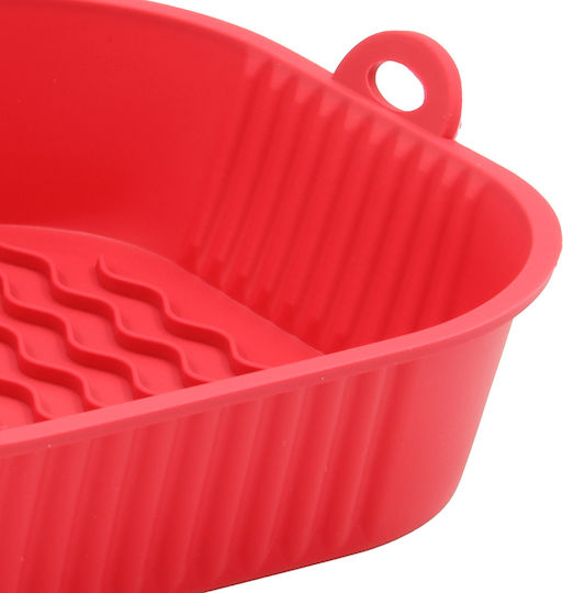 Silicone Mold 20x20x5 cm Air Fryer Red Keskor 65069-001