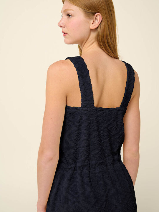 Μονόχρωμο Frottee Φόρεμα Θαλάσσης Blue 22531-blue 22531-blue Blue