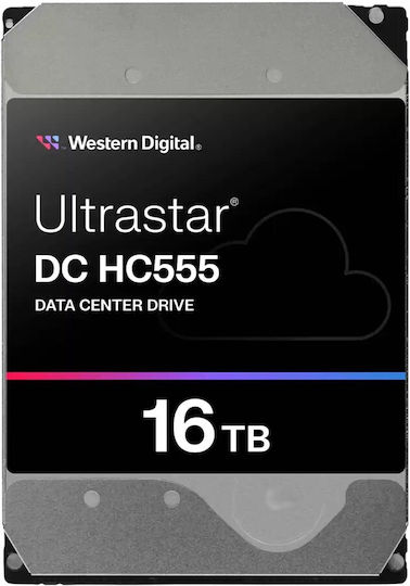 Western Digital Ultrastar DC HC555 16TB HDD Σκληρός Δίσκος 3.5" SAS 3.0 7200rpm με 512MB Cache για Server 0B47745