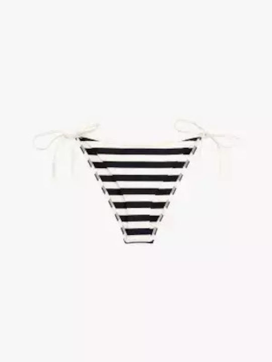 Bikini Slip Cu Dantelă Albastru Marin