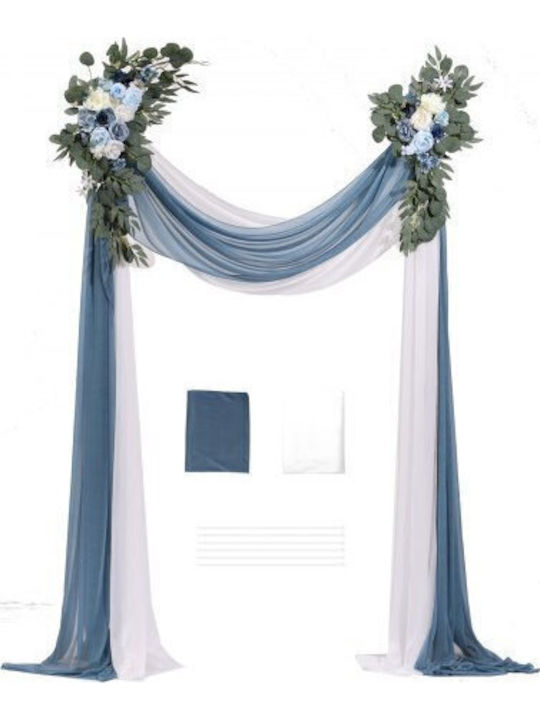 Vevor Artificial Wedding Flower Set Blue 2 Flowers & 2 Fabrics Hlgmhtj4jtls5xc9fv0