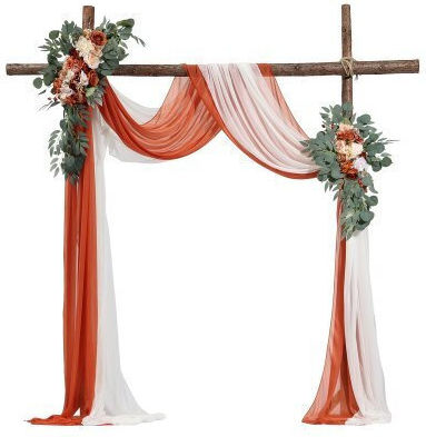Vevor Künstliches Hochzeitsblumen-Set Orange 2 Blumen & 2 Stoffe Hlgmhtj4jtcs7o0mfv0