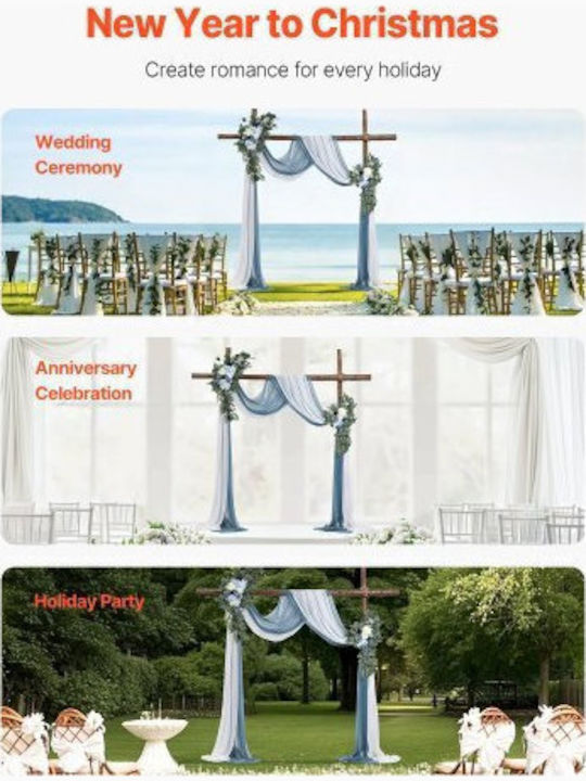 Vevor Artificial Wedding Flower Set Blue 2 Flowers & 2 Fabrics Hlgmhtj4jtls5xc9fv0