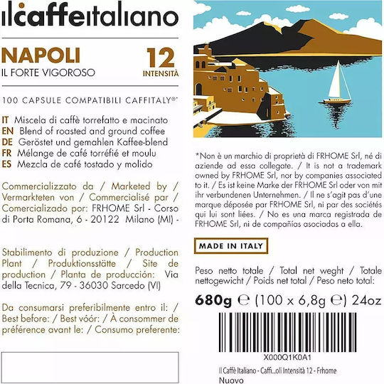 IL Caffe Italiano Κάψουλες Espresso Συμβατές με Μηχανή Caffitaly 10caps