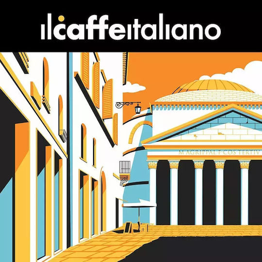 IL Caffe Italiano Kapseln Espresso Kompatibel mit Maschine Kafitaly 10Mützen