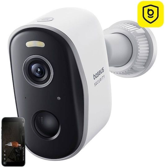 Baseus S0ST002130 IP Surveillance Camera Wi-Fi Full HD+ 4MP Waterproof Battery Powered with Two-Way Communication