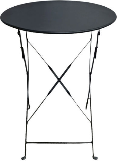 Metal Masa pentru spații exterioare mici Pliabil Negru 60x60x71buc