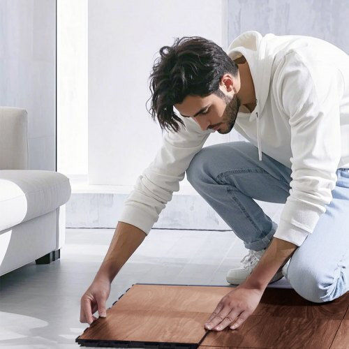 Vevor Δάπεδα Παζλ Γυμναστηρίου Καφέ 25τμχ