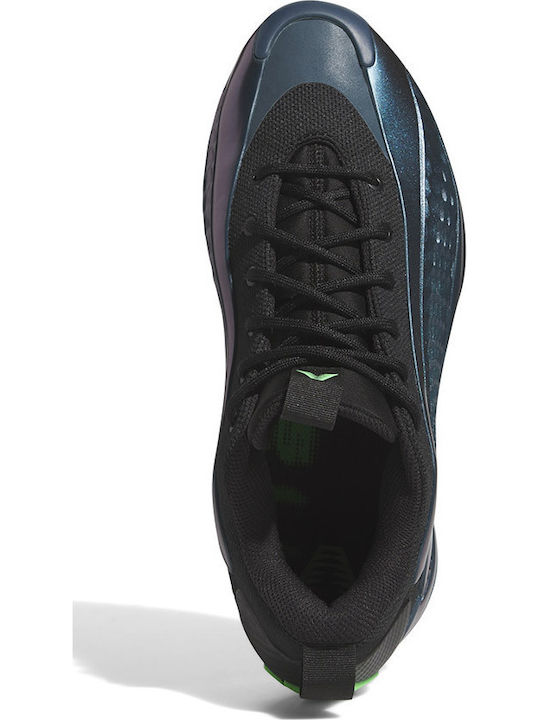 Anthony Edwards 1 Low Pantofi De Baschet Cu Talpă Joasă Arctic Night / Core Black / Screaming Green