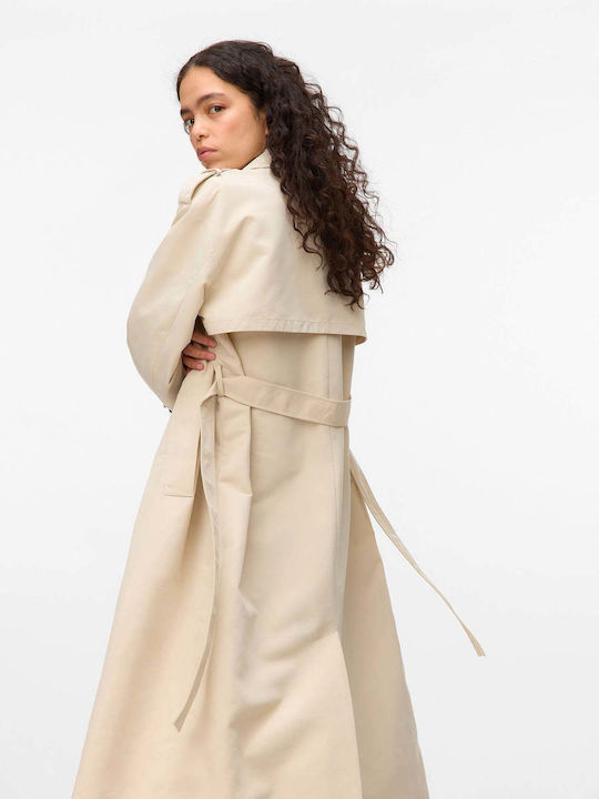 Women's Ecru Trench Coat