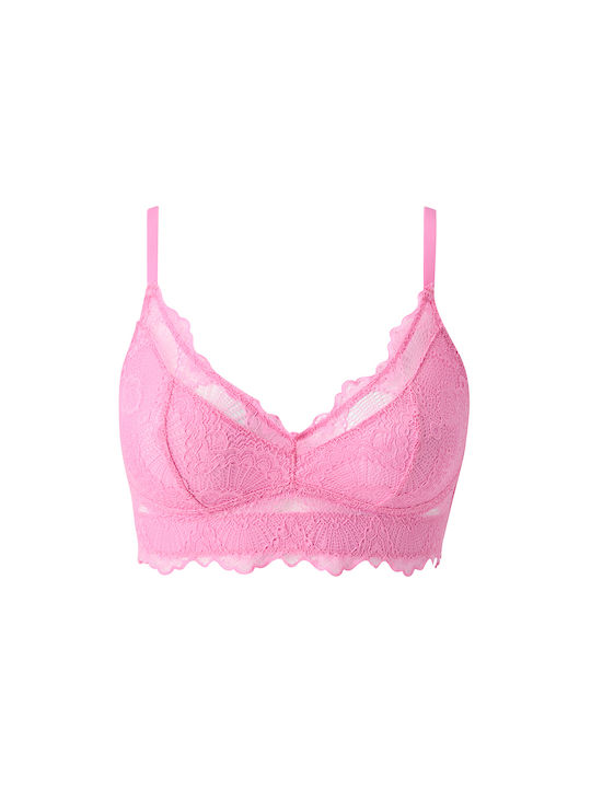 Поддържащ дантелен сутиен Candy Pink Поддържащ дантелен сутиен Candy Pink
