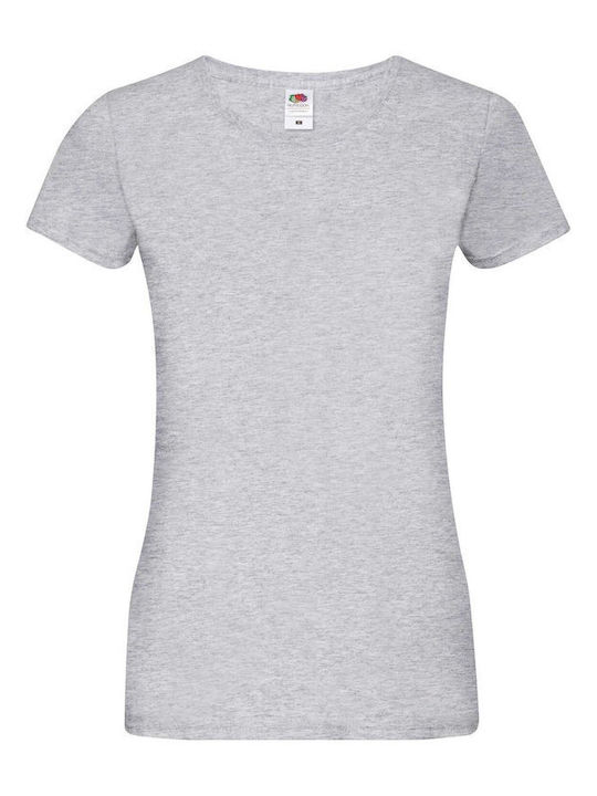 Fruit of the Loom Sofspun Unisex T-shirt Gray Melange Fruit of the Loom Sofspun Unisex T-shirt Gray Melange