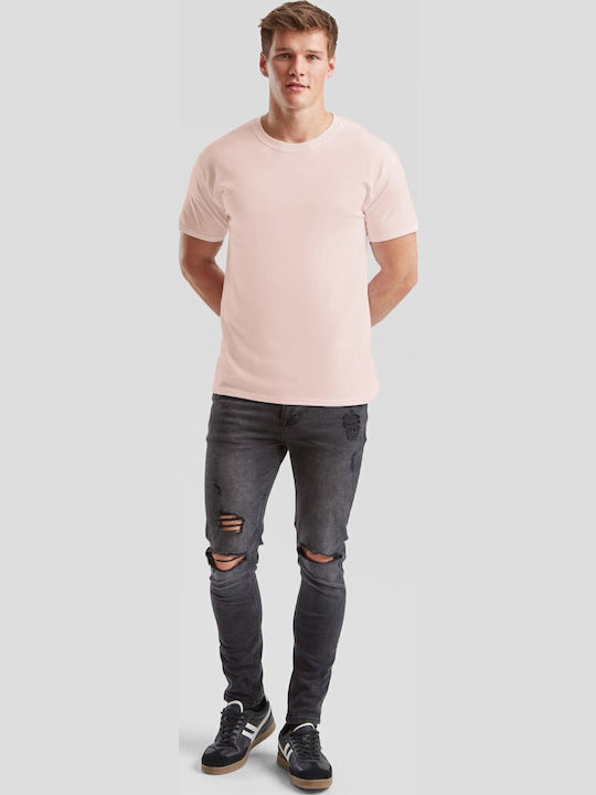 Fruit of the Loom Unisex Short Sleeve Promotional T-Shirt Powder Rose