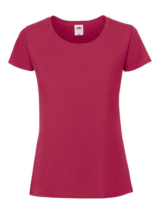 Fruit of the Loom Unisex Διαφημιστικό T-shirt Κοντομάνικο σε Χρώμα