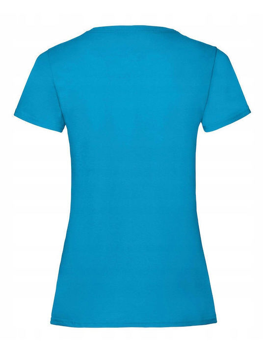 Fruit of the Loom Valueweight Unisex Short Sleeve Promotional T-Shirt Azure Blue