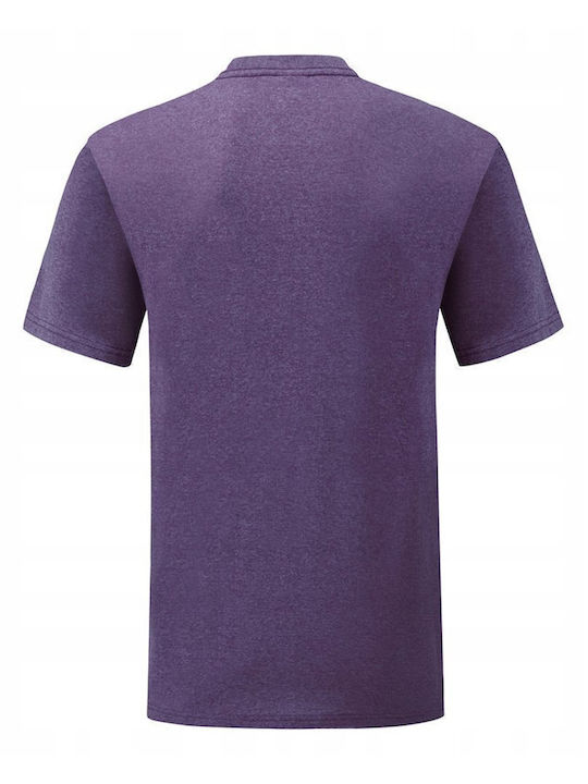 Fruit of the Loom Valueweight Unisex Short Sleeve Promotional T-Shirt Heather Purple