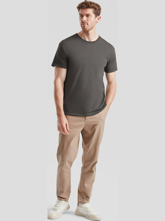 Fruit of the Loom Unisex Διαφημιστικό T-shirt Κοντομάνικο Light Graphite