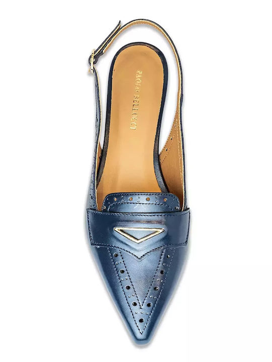 Pumps mit Riemchen Blau