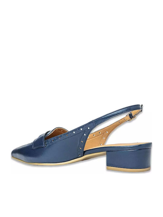 Pumps mit Riemchen Blau