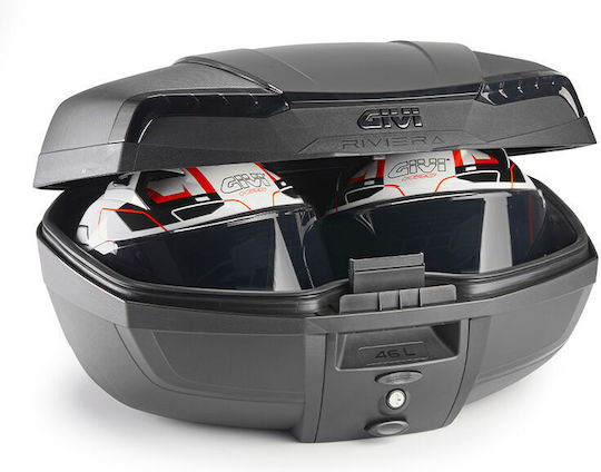 Givi Riviera Monolock Black Edition Monolock Motorcycle Top Case 46lt Black