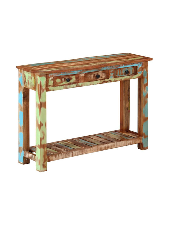 Solid Wood Console Table Coffee L110xW30xH76cm