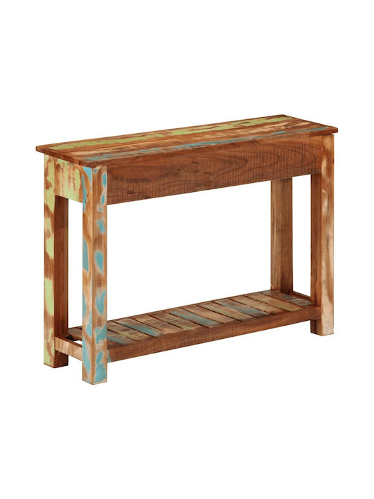 Solid Wood Console Table Coffee L110xW30xH76cm