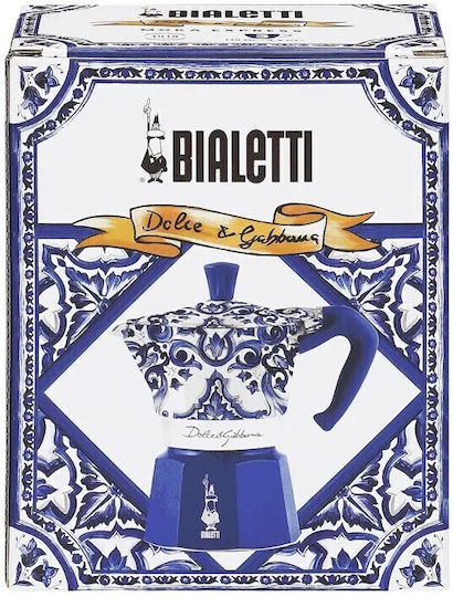 Bialetti Moka Cafetieră Pentru Plită Albastră