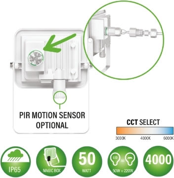 Gbc On Nightune 50 Outdoor Led Floodlight 50w Cct White