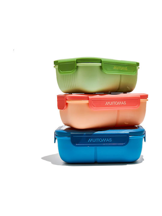 Muitomas Lunchbox Kunststoff Grün 1100ml 1Stück