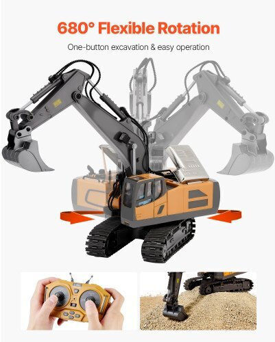 Vevor Teleghidat Excavator Portocaliu