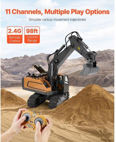Vevor Teleghidat Excavator Portocaliu
