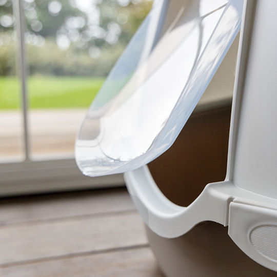 Stefanplast Chic Indoor Τουαλέτα Γάτας Κλειστή με Φίλτρο Πράσινη Μ56 x Π39 x Υ39cm