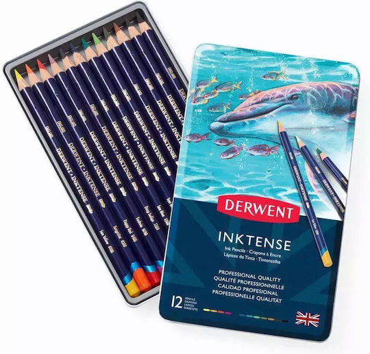 Derwent Metal Tin 12 Inktense Pencils 0700928