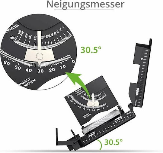 Proster Waterproof Compass Clinometer Luminous Display Carrying Case