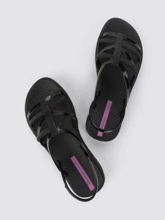 Diversa Flatform Γυναικεία Σανδάλια Flatforms Μαύρα