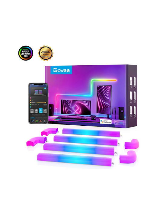 Govee Glide Rgbic Стенна Лампа 6Туби+1Крива B6062201