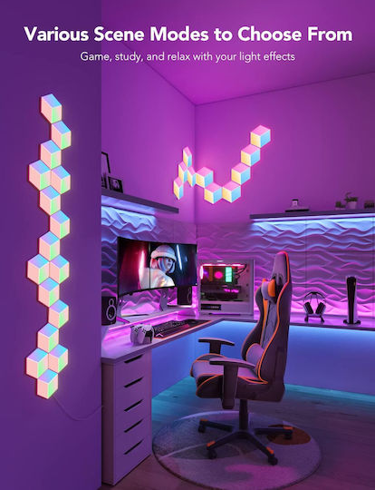 Govee Panouri de Lumină Hexa Pro pentru Perete Gaming 10buc H6066